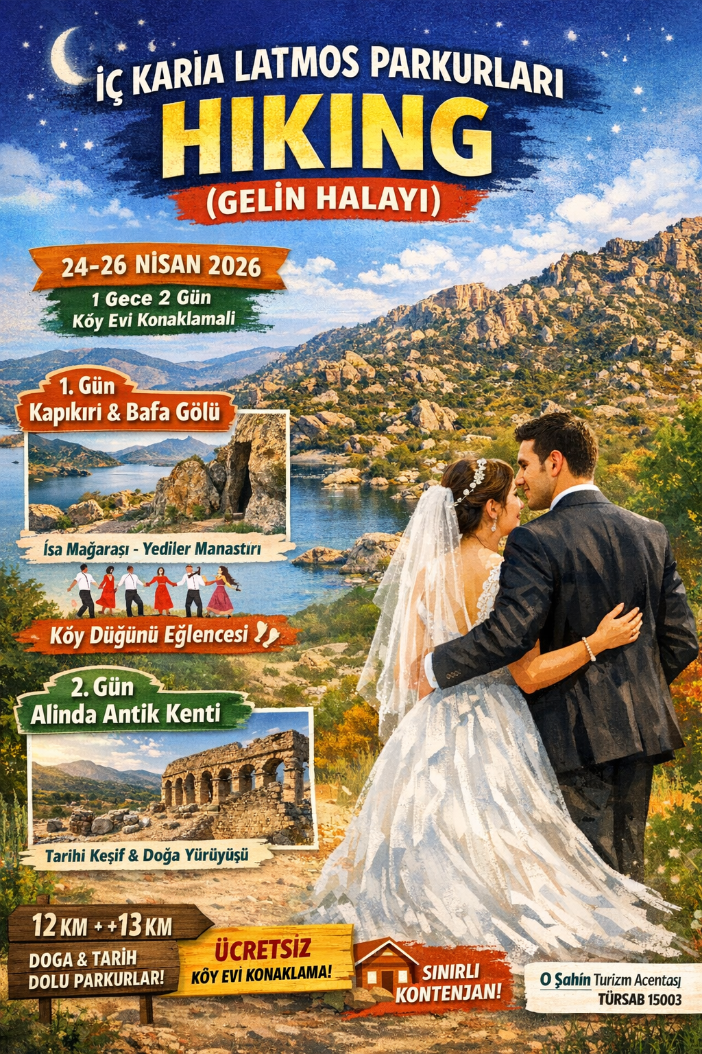 İÇ KARİA LATMOS PARKURLARI HİKİNG (GELİN HALAYI)