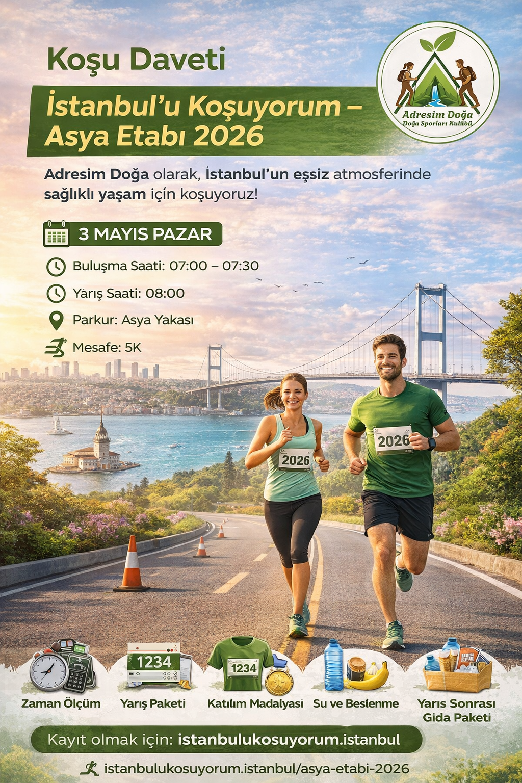 İstanbul’u Koşuyorum – Asya Etabı 2026